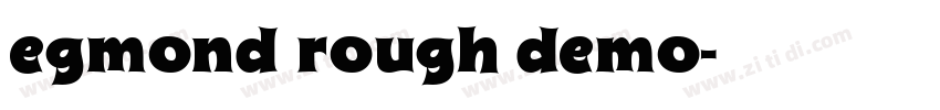 egmond rough demo字体转换